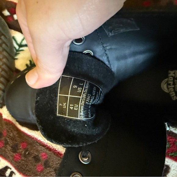 Dr. Martens Black Boots with Yellow Accents - Picture 4 of 5